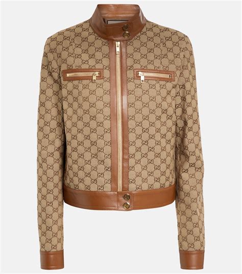 gucci leather shirt|gucci leather jacket online.